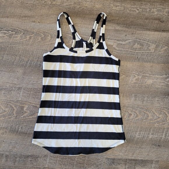 LULULEMON | Studio Racerback Tank Top Striped | Sz. 6 - Picture 2 of 7